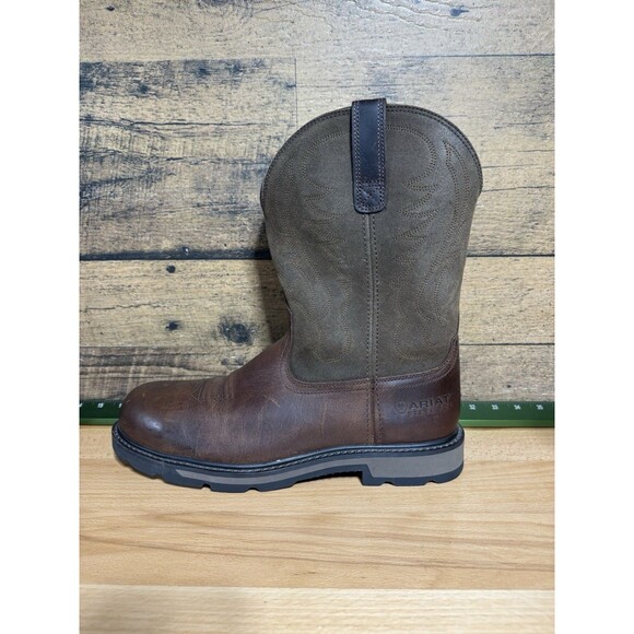 New Ariat Work Boots Men's Groundbreaker Steel Toe Work Boot 10014241 Size 13 D - Picture 4 of 12